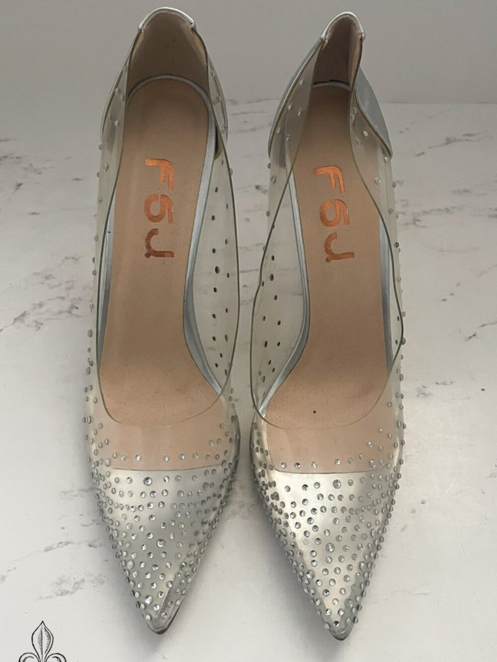 🫧 Silver Studded Heels🫧